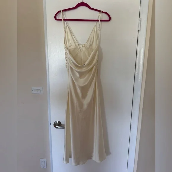 Zara satin effect cut out dress - Picture 7 of 8